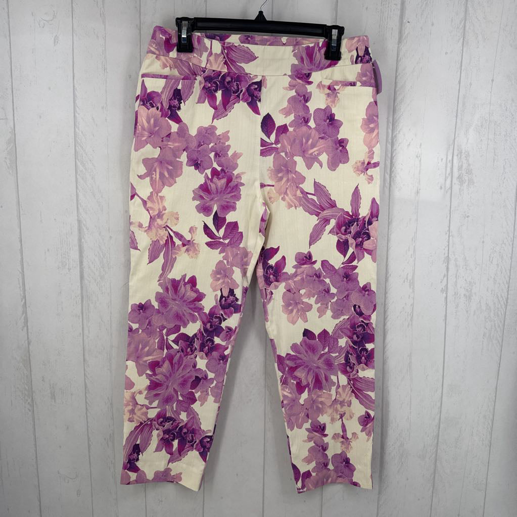8 flower print pants