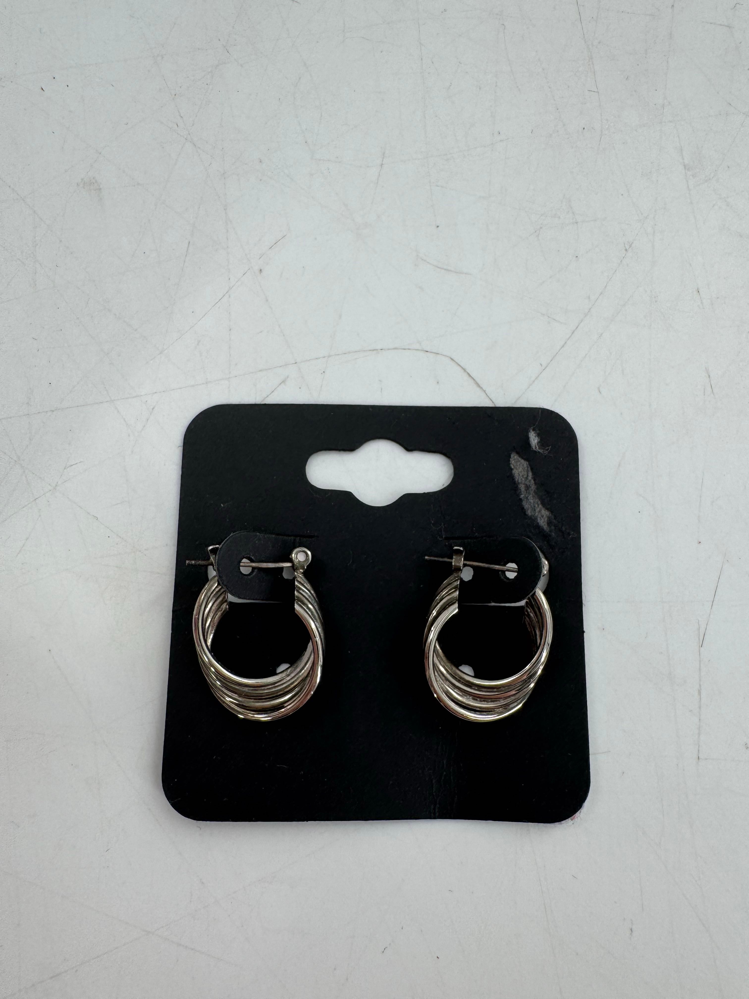 silver hoop earrings