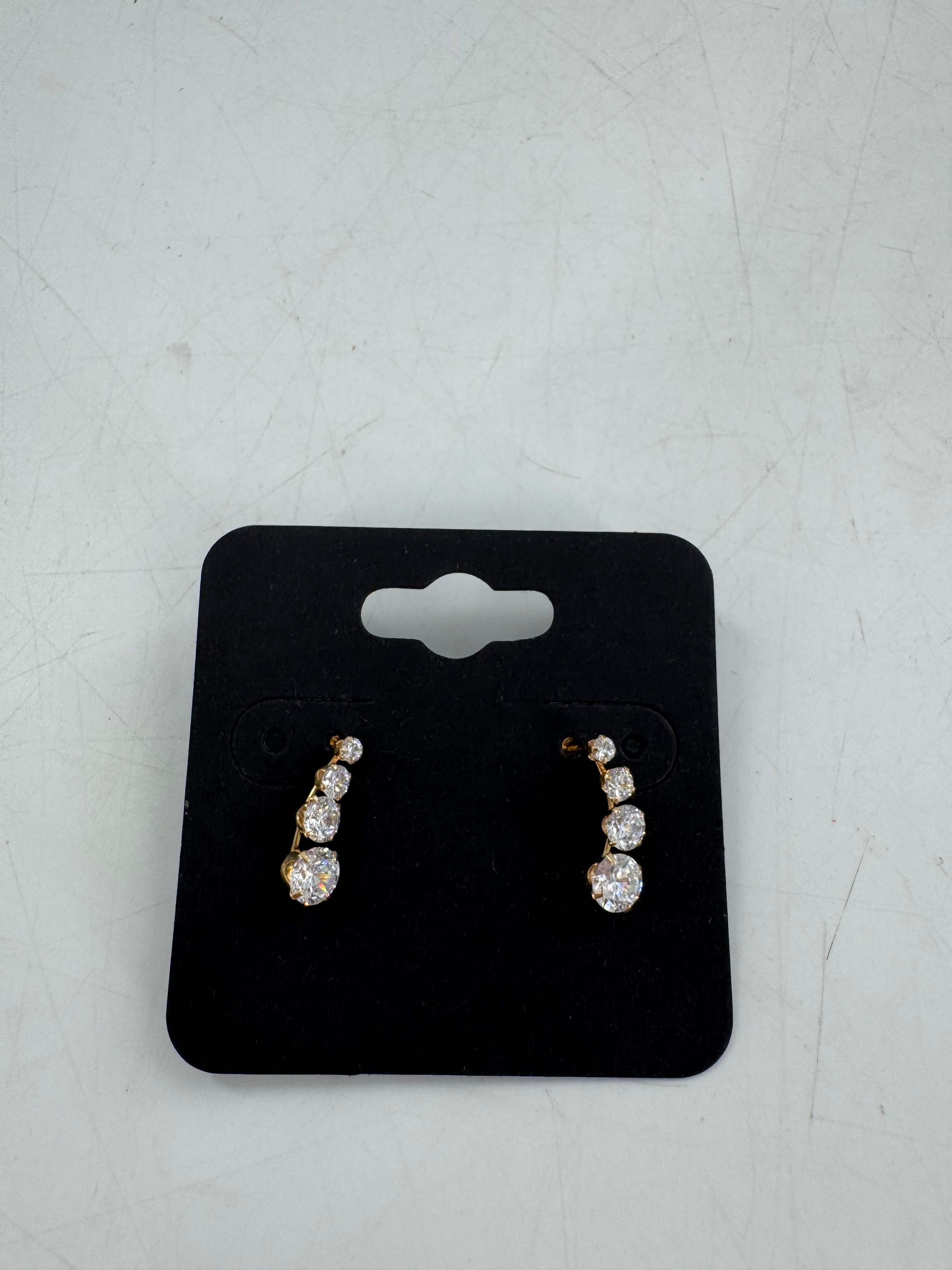 cz cascade earrings