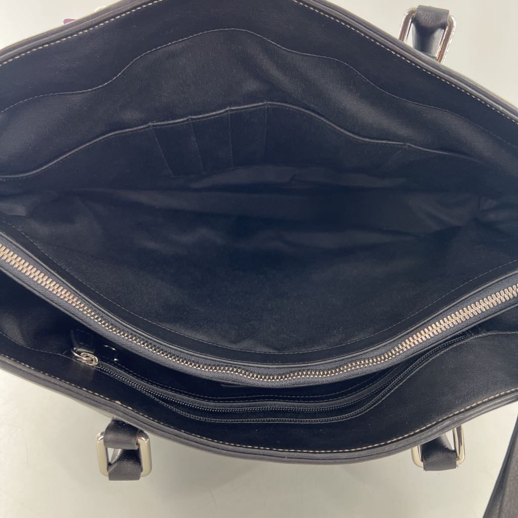 vintage zip middle compartment tote