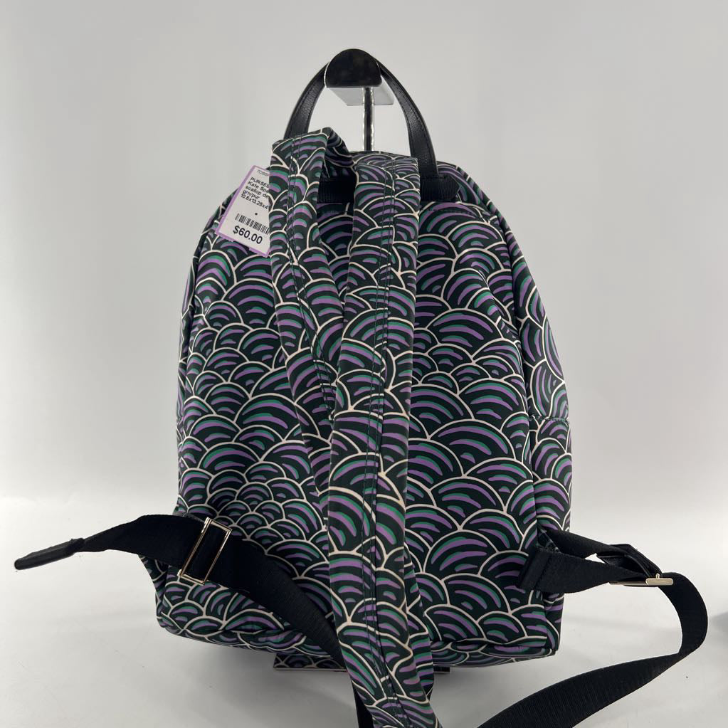 scallop design nylon backpack