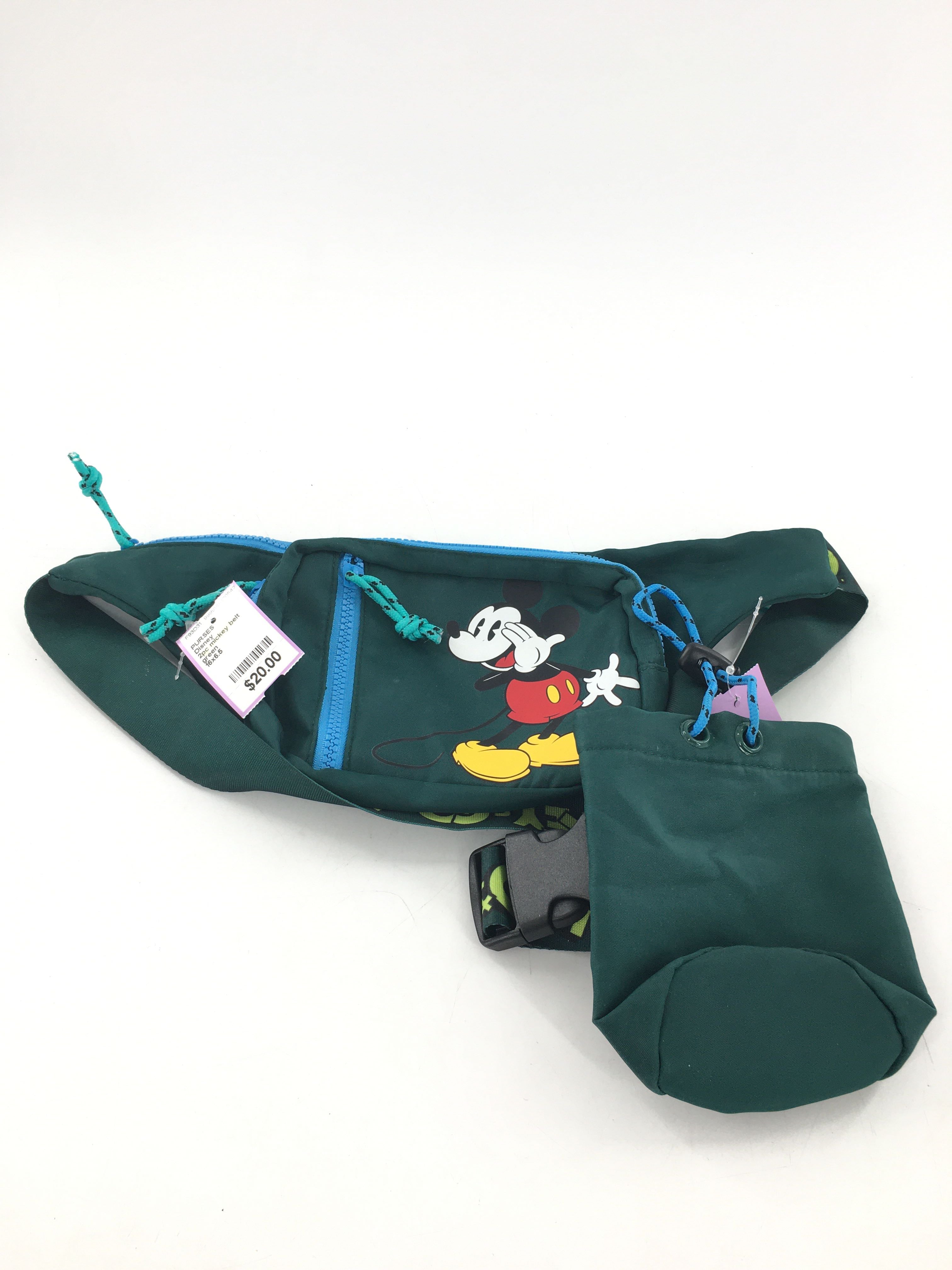 2pc mickey belt bag w/ bottle holder