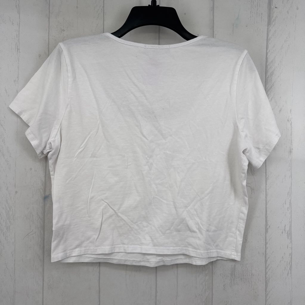 L scoop neck s/s crop tee