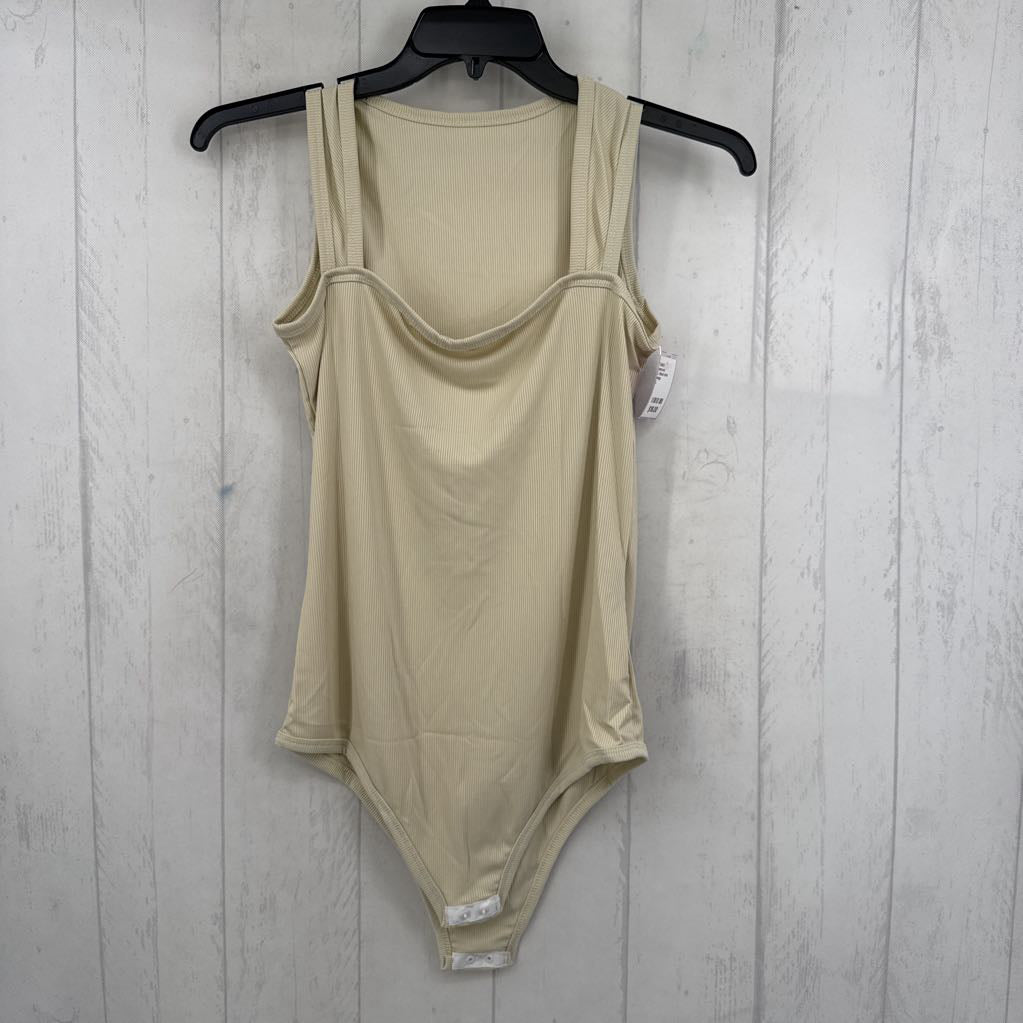 L ribbed slvls bodysuit