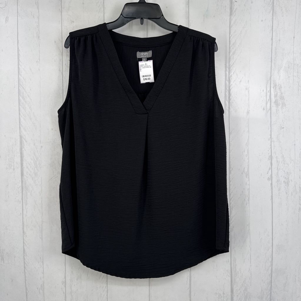 XL v-neck slvls top