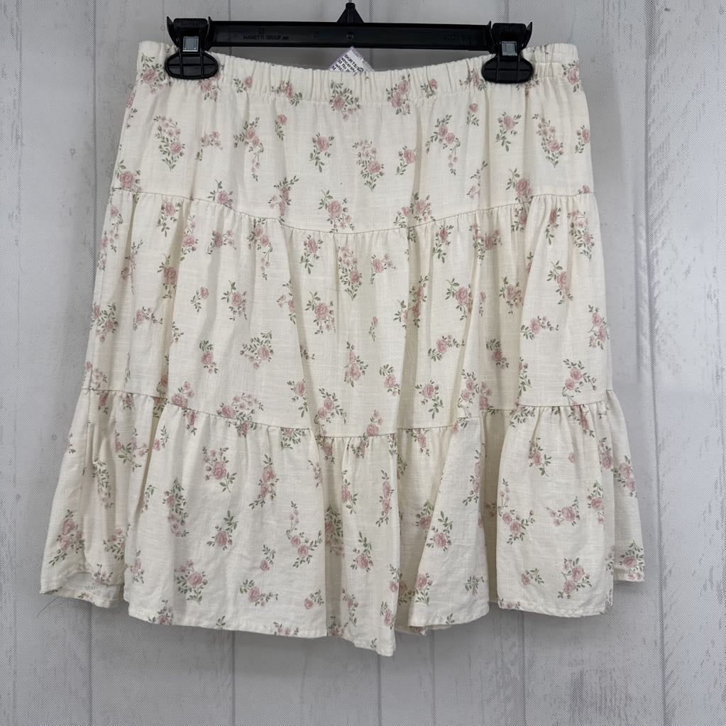 M flo print tiered skirt