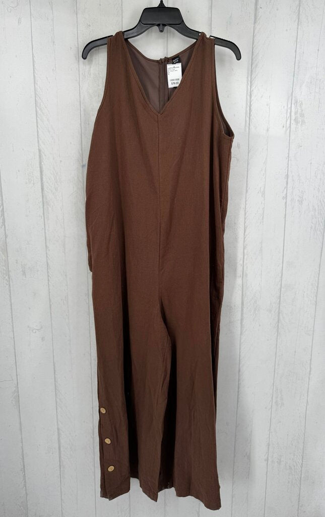 XL v-neck slvls jumpsuit