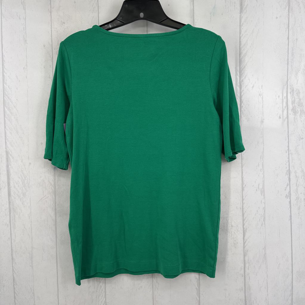 S round neck elbow slv tee