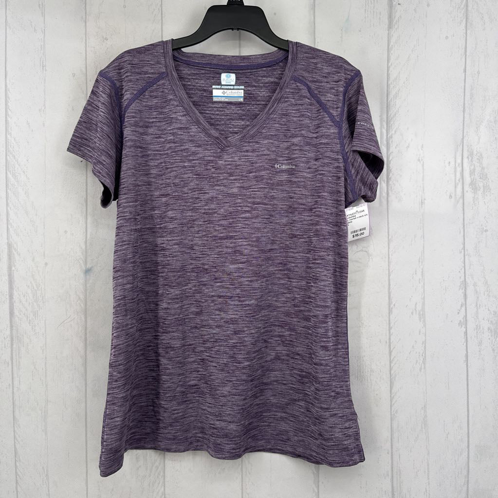 L marled v-neck s/s tee