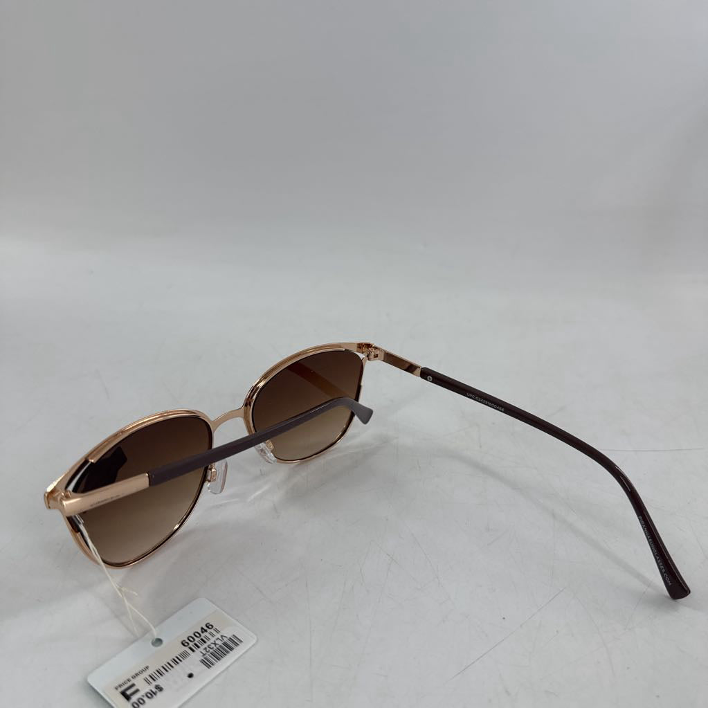 gold & taupe frame sunglasses