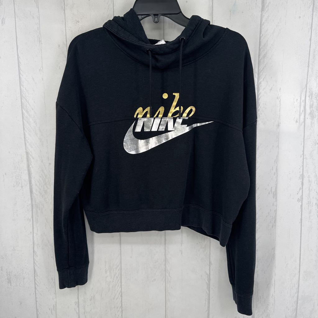 M logo crop hoodie