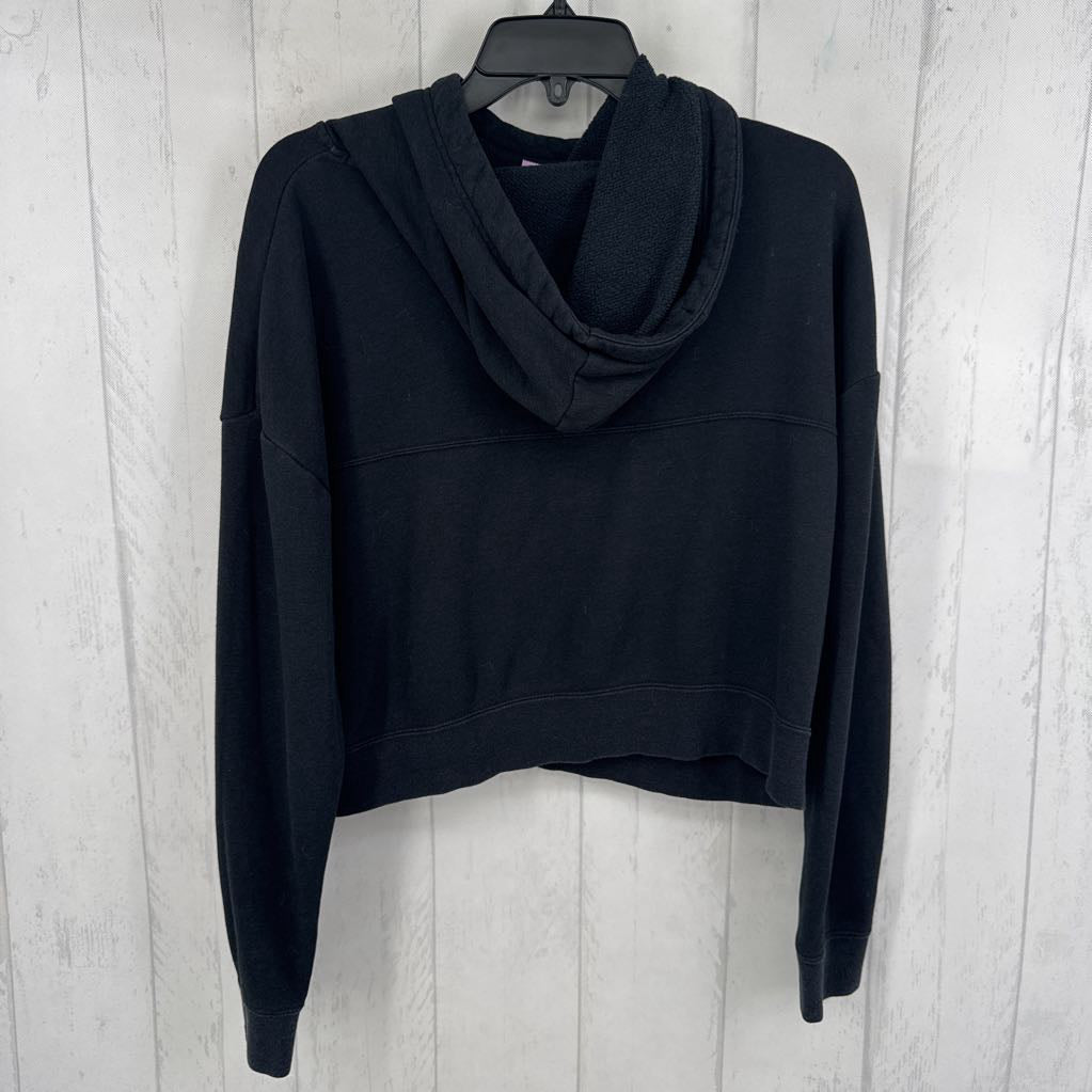 M logo crop hoodie