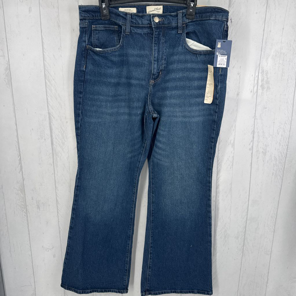 16 hi-rise flare jean