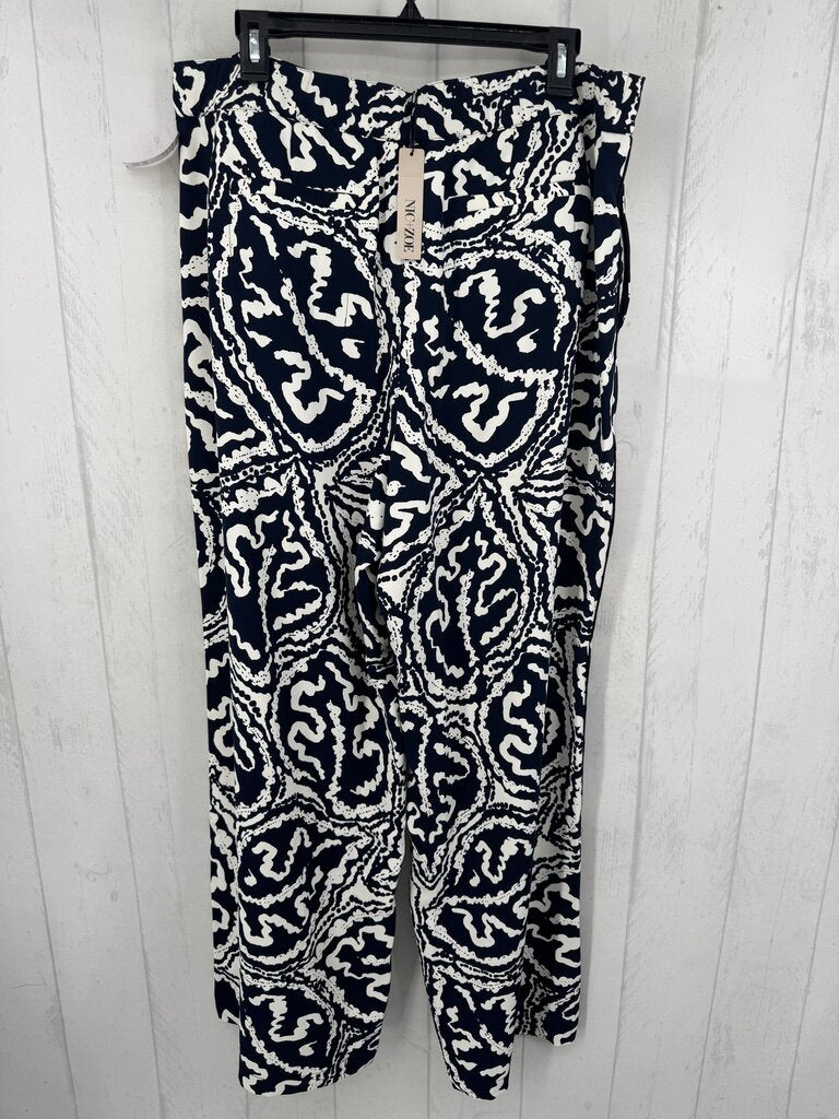 16 printed wide leg pant
