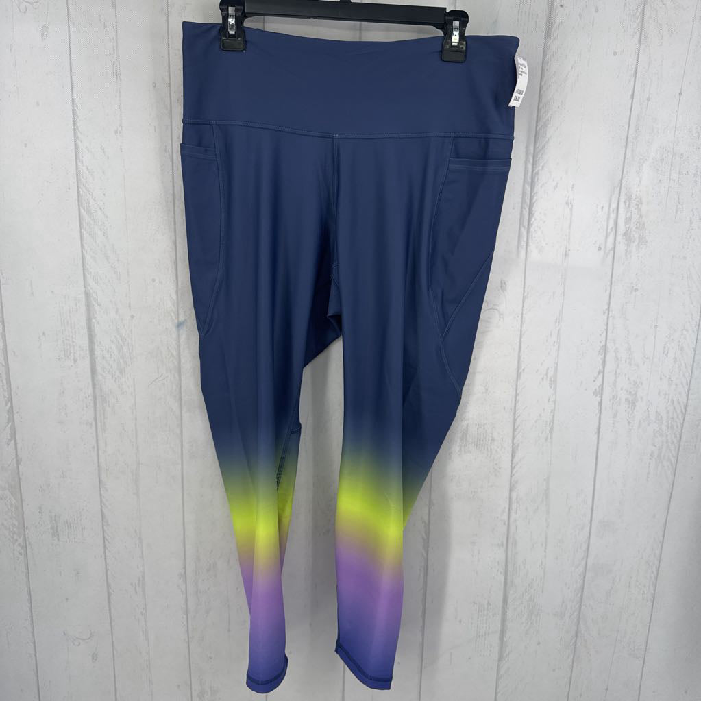 XL colorful hi-rise legging