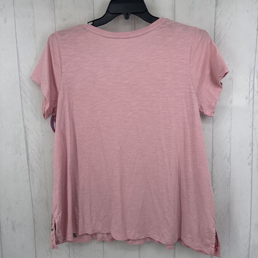 Lp flo embroidered v-neck s/s tee