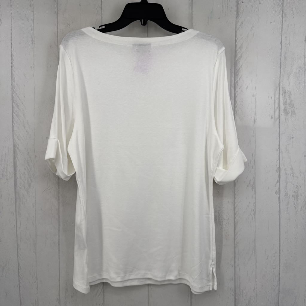 XL cuff elbow slv top