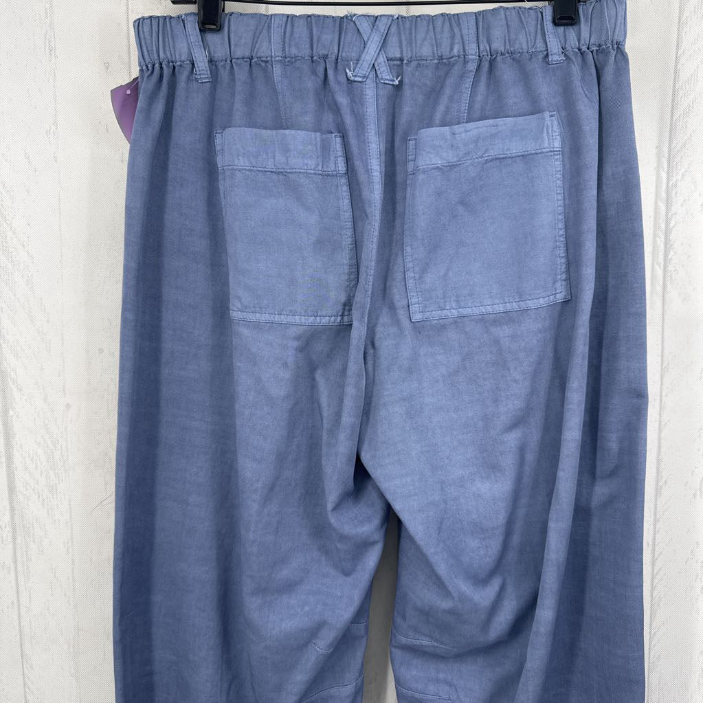 8 barrel leg twill pant