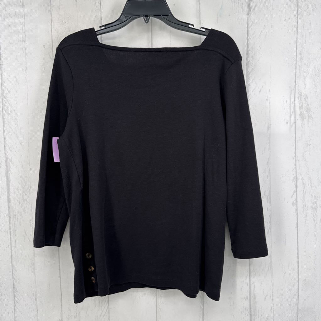 L boatneck 3/4 slv tee