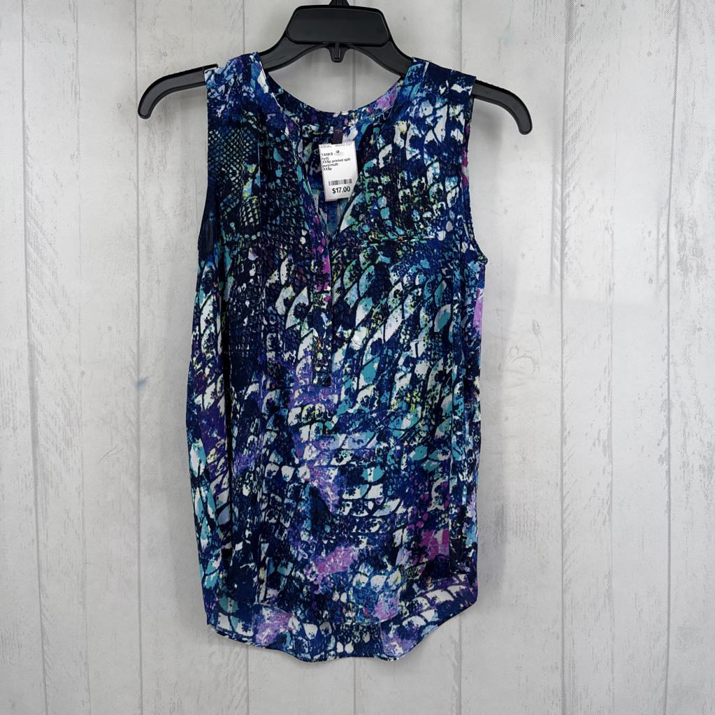 XXSp printed split neck tank