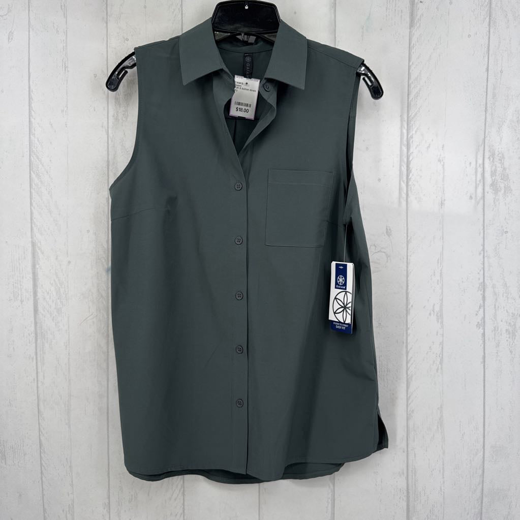 R25 S button down slvls top