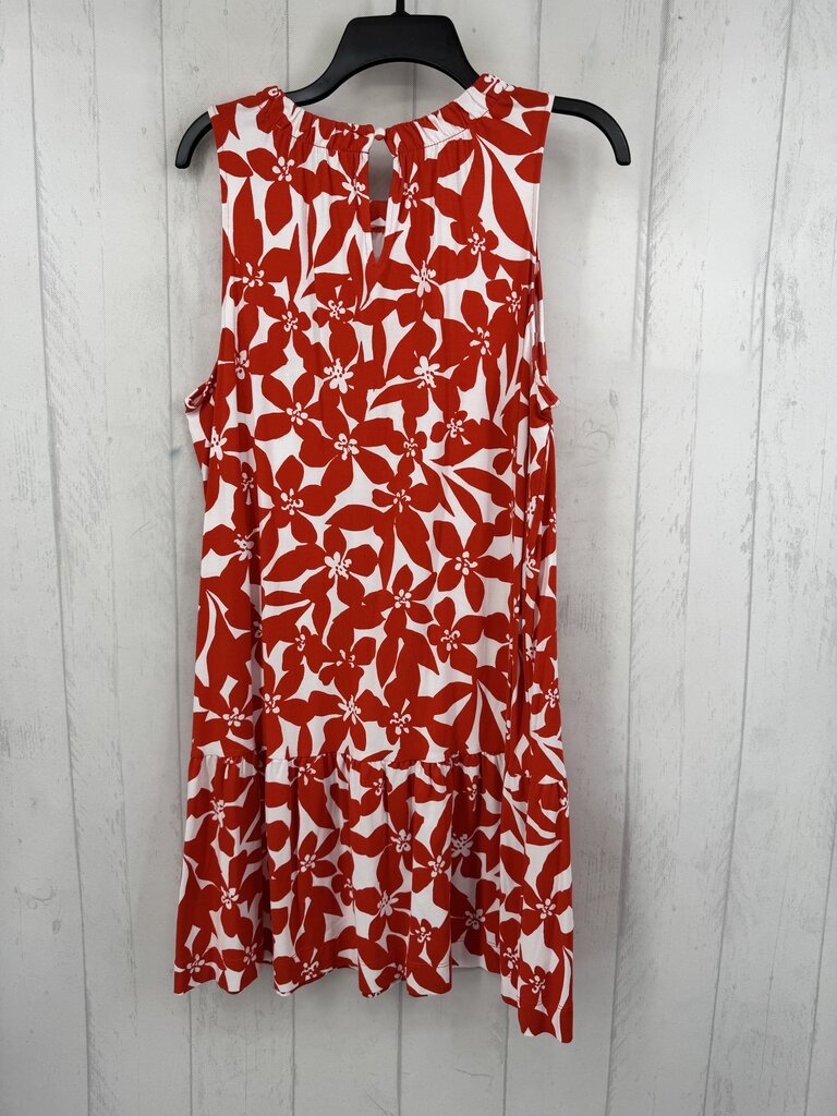 M slvls flower print ruffle hem dress