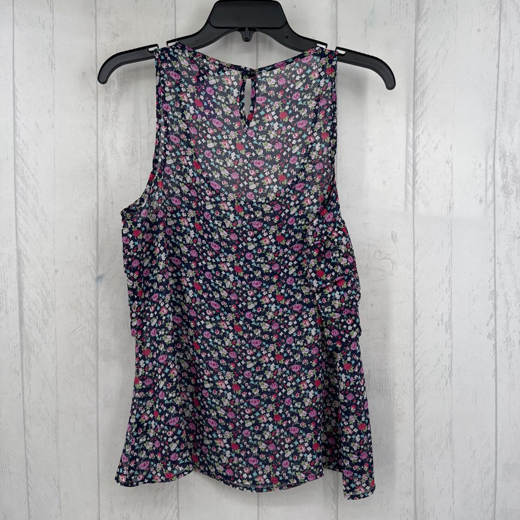S flo print ruffled tank