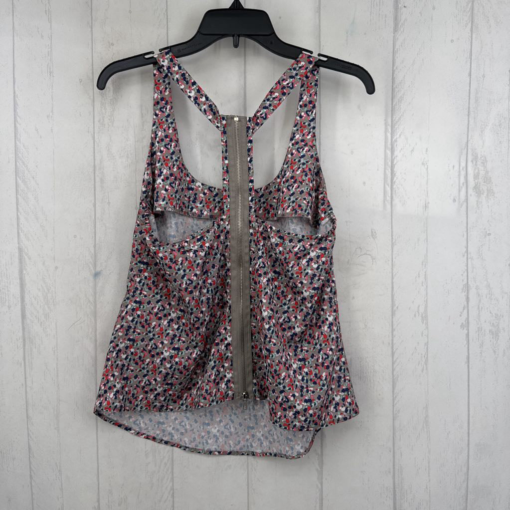 XS colorful zip-back tank