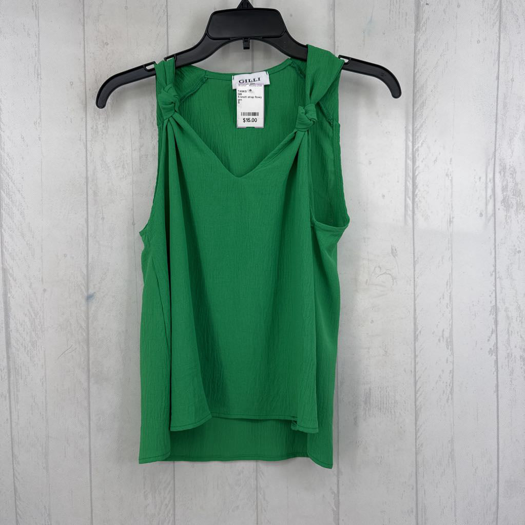 S knott strap flowy tank