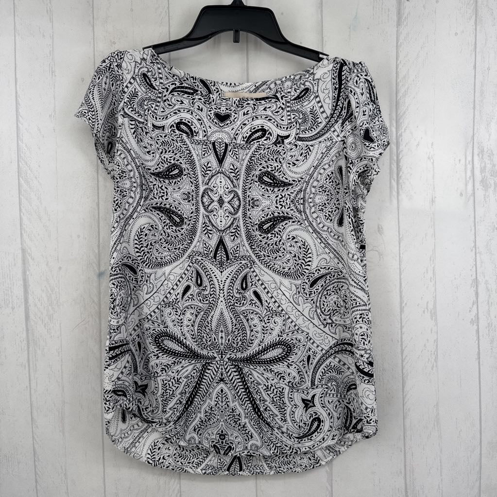 XS paisley print s/s top