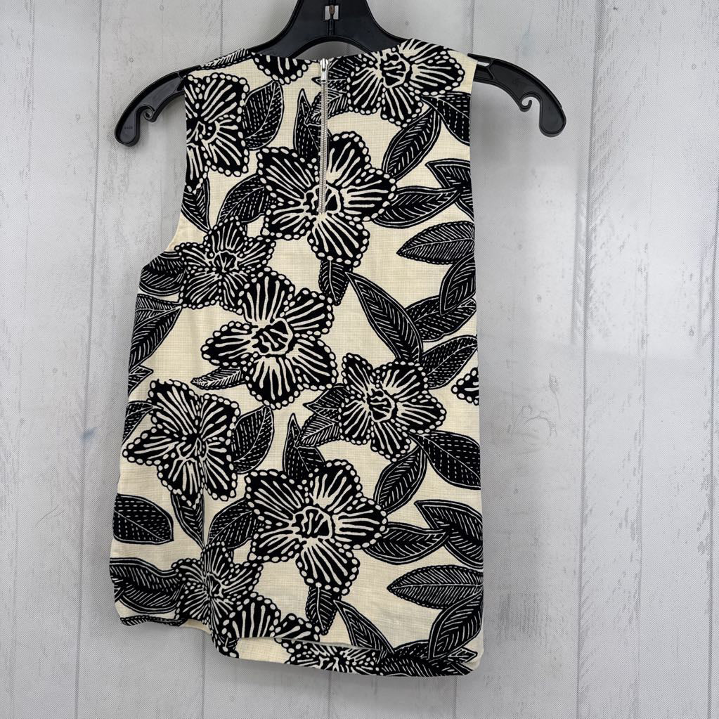 00 embelished flo print tank