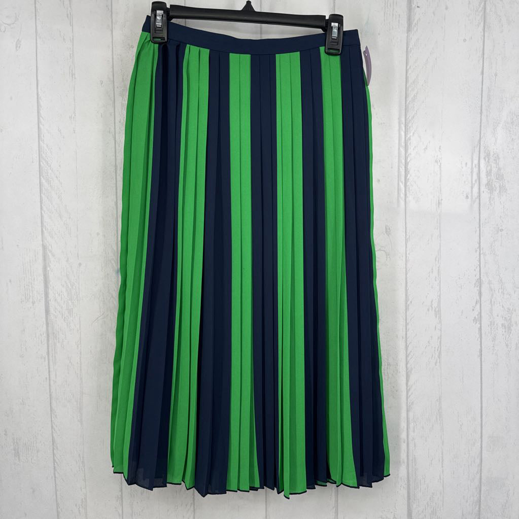 R89 2 stripe pleated skirt