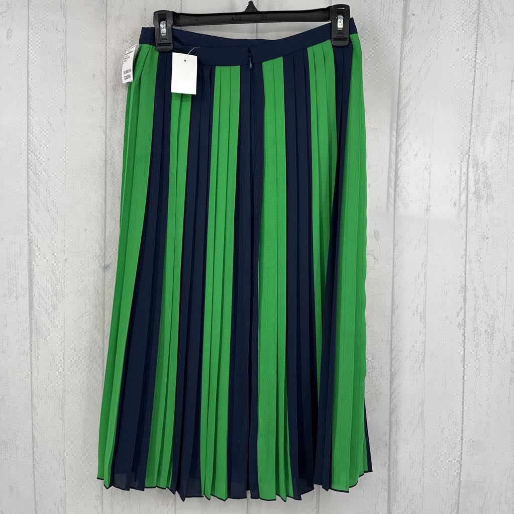 R89 2 stripe pleated skirt