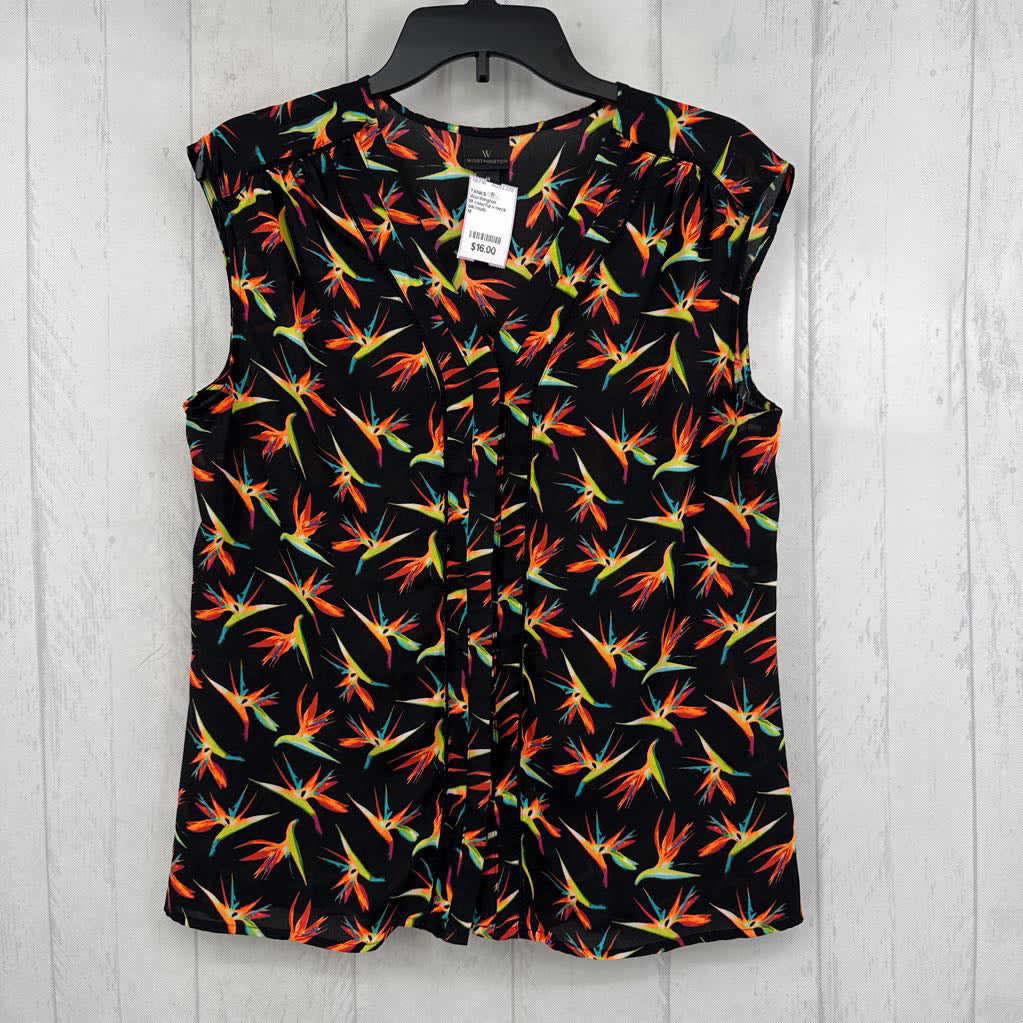M colorful v-neck tank