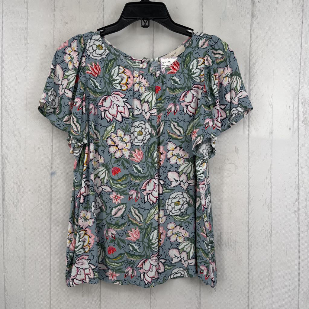 M flo print flutter slv top s/s