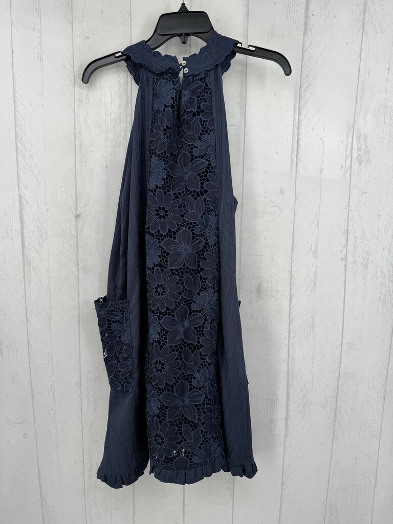 S flo embroidered slvls dress