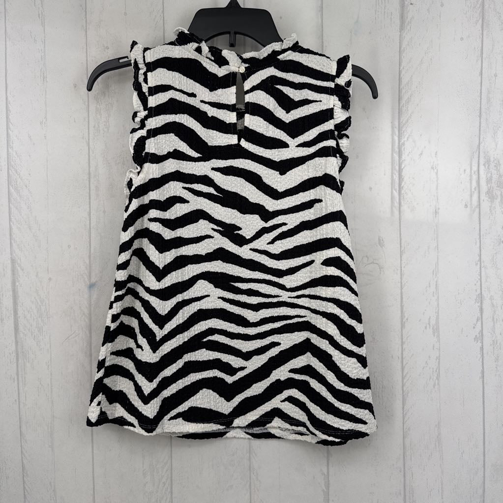 XS zebra print slvls top