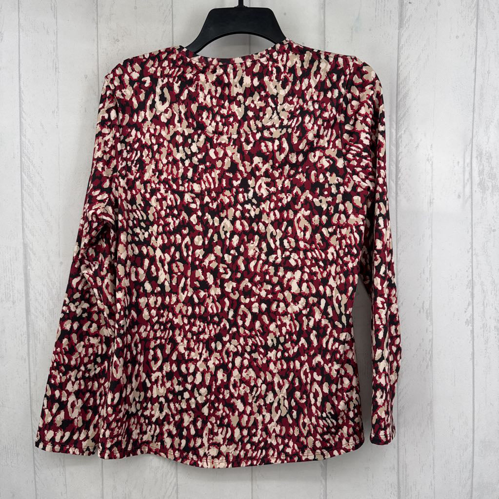 M animal print l/s tee