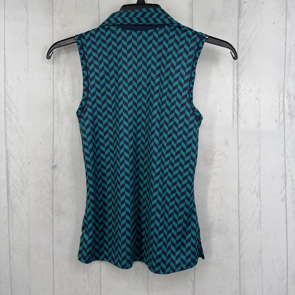 XS split neck slvls polo