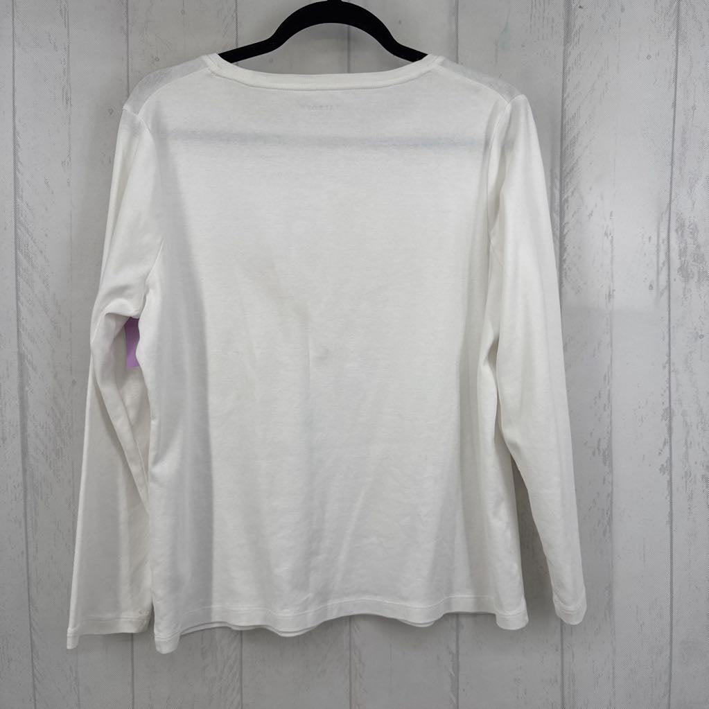 1X round neck l/s tee