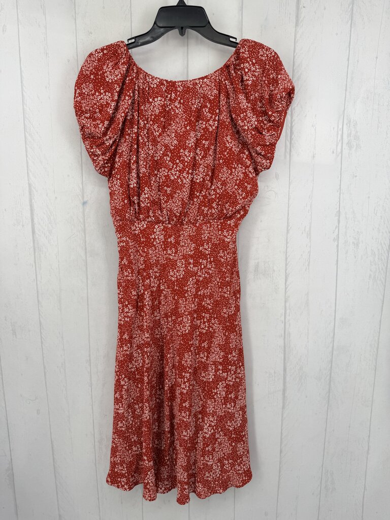 4 s/s flower print dress