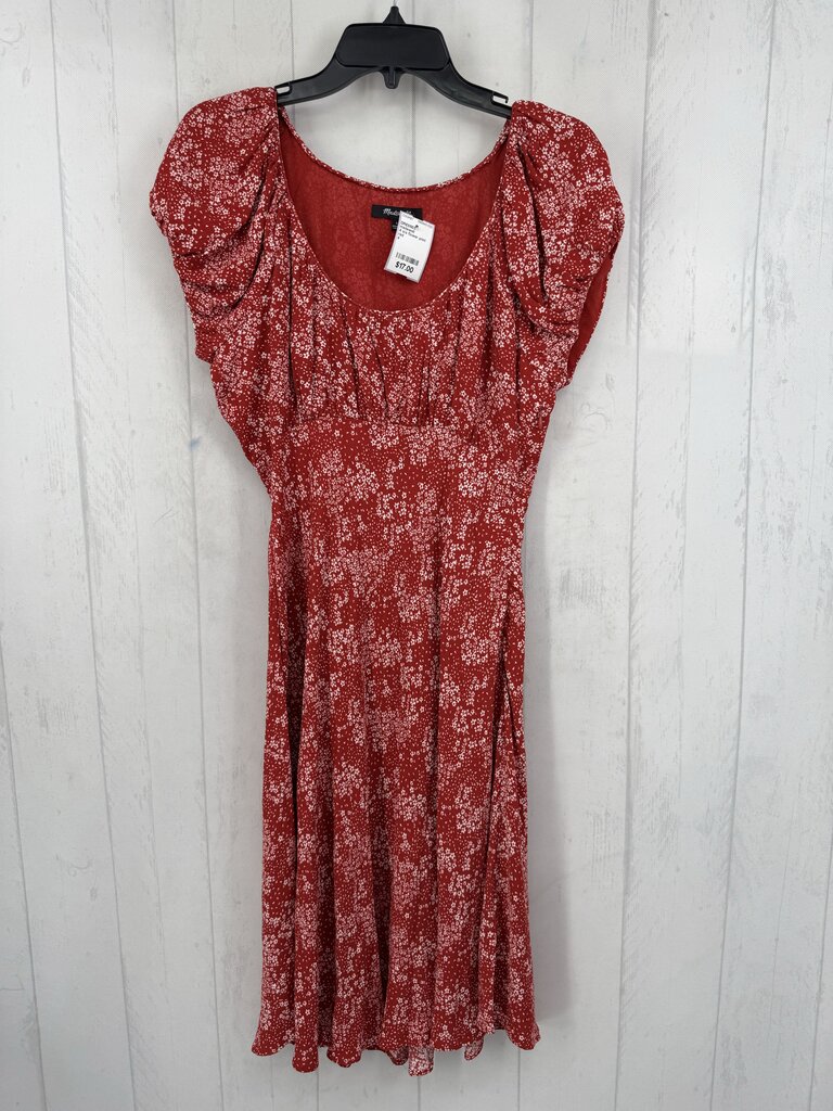 4 s/s flower print dress