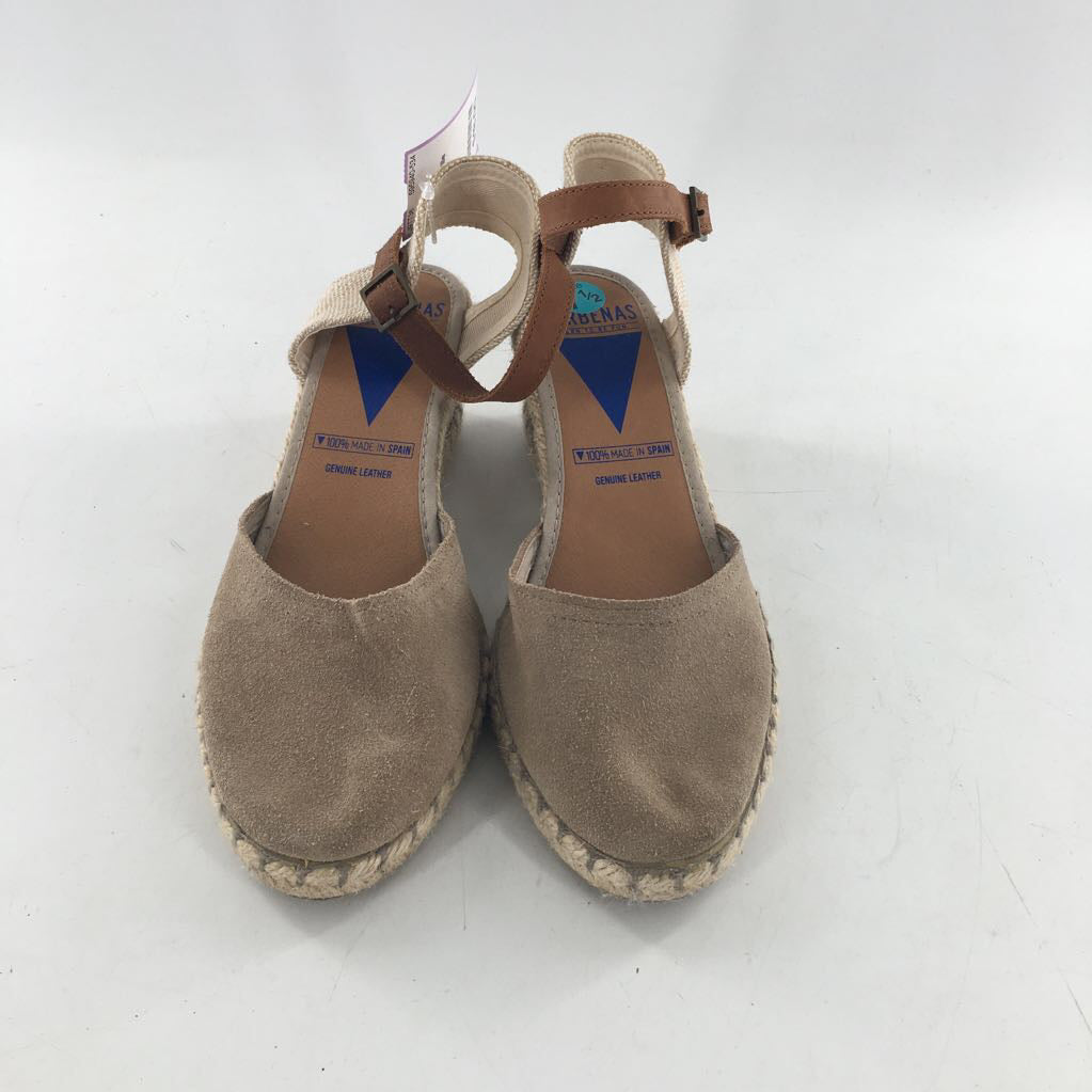7.5/8 espadrille ankel strap wedges
