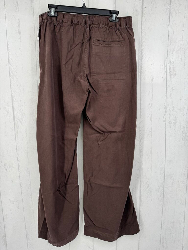 M wide leg twill pant