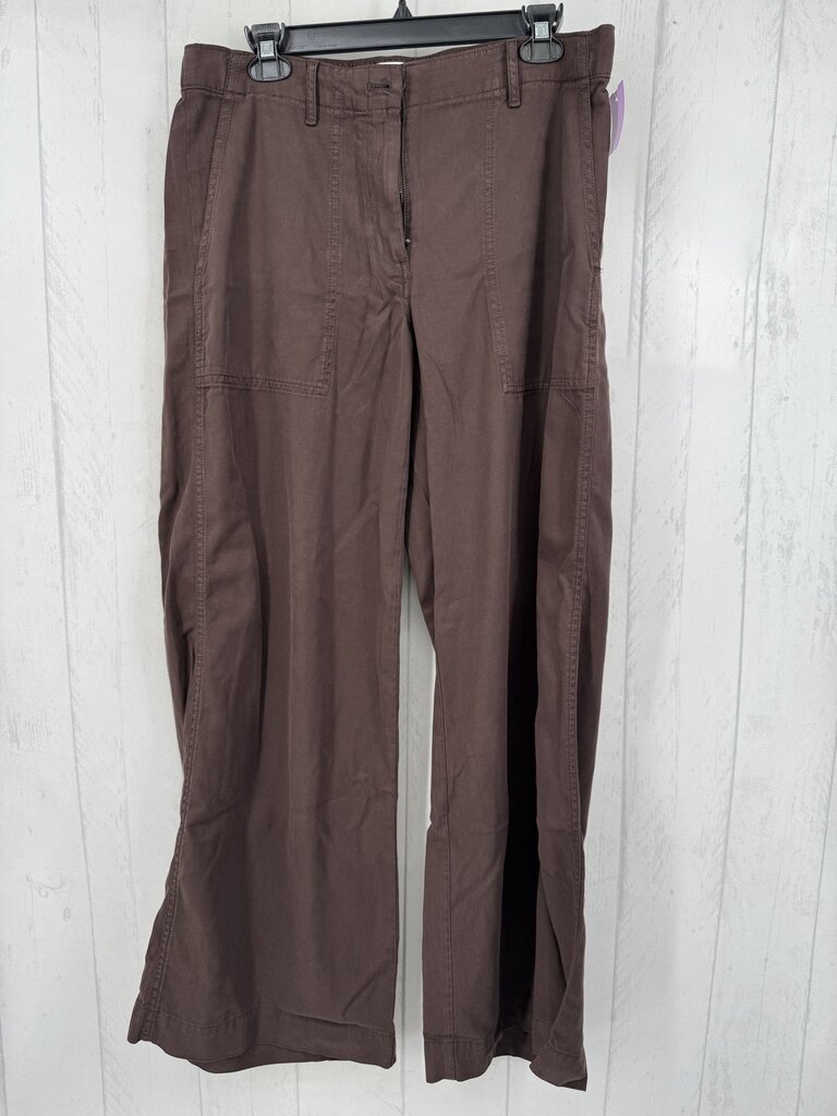 M wide leg twill pant