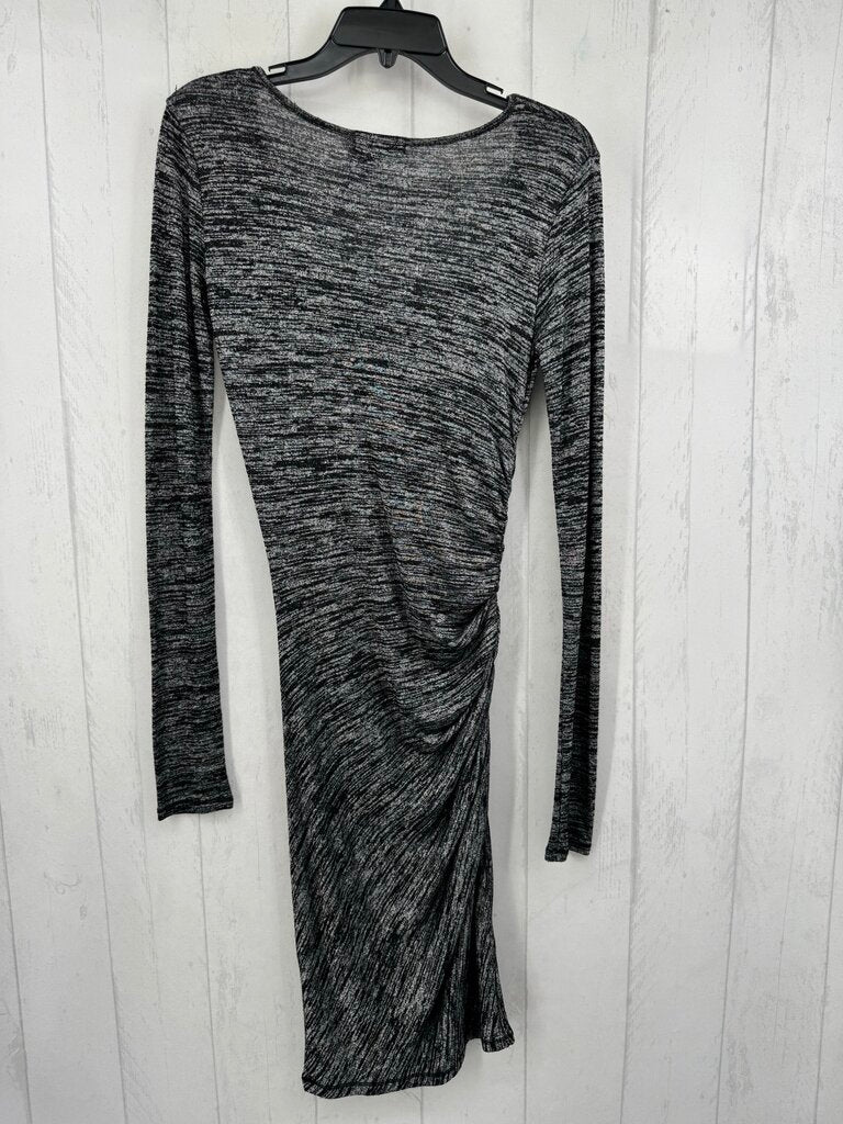 XS l/s marled ruched dress