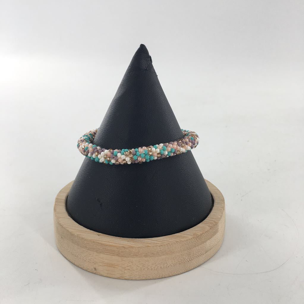 multicolor beaded bangle