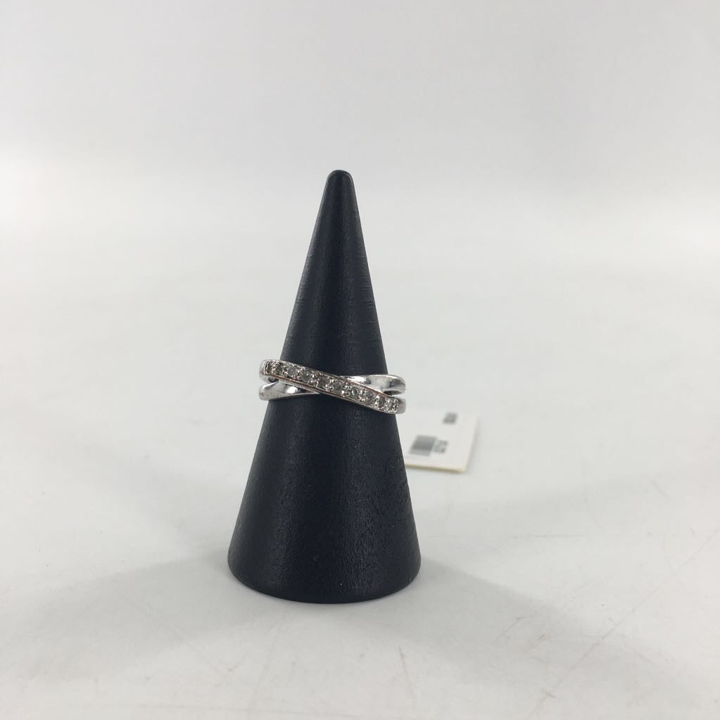 sz5 silver cz twist band