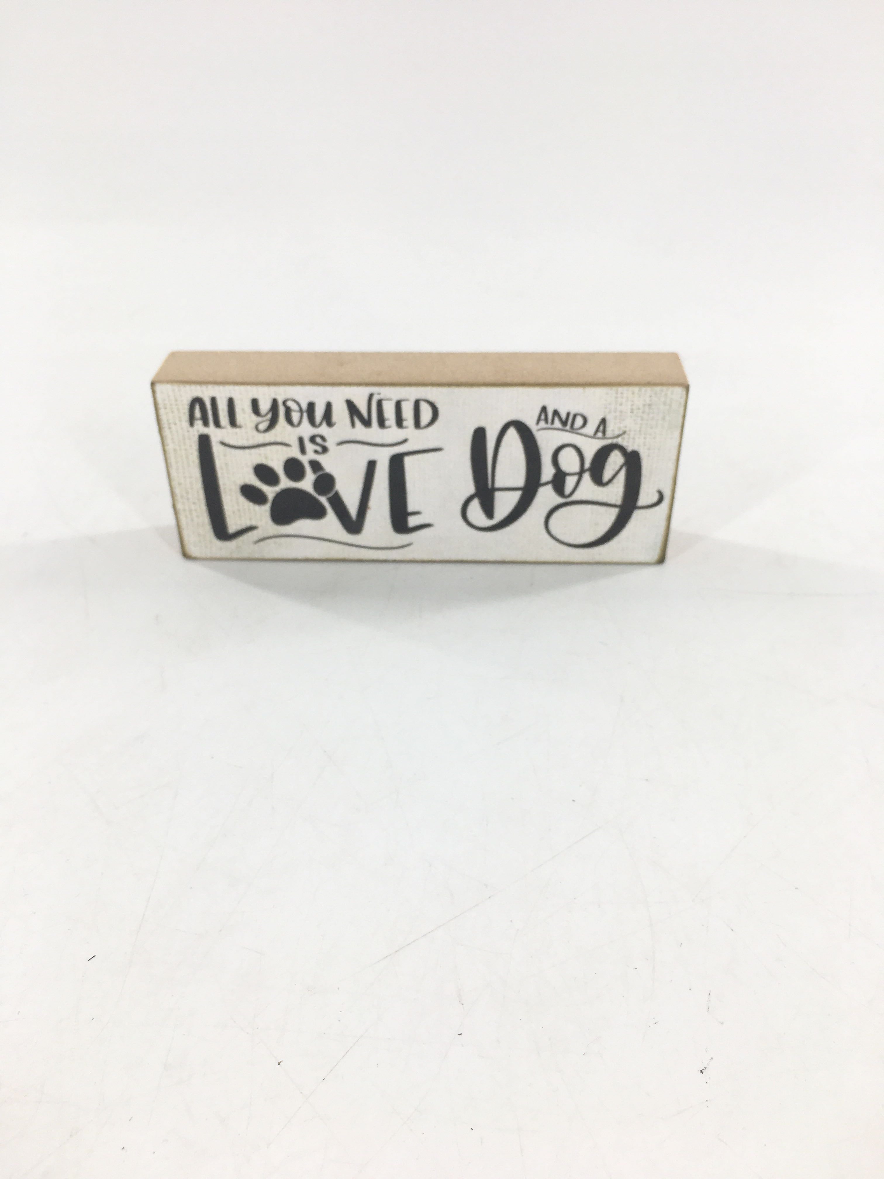 word block-all you need is love and a dog
