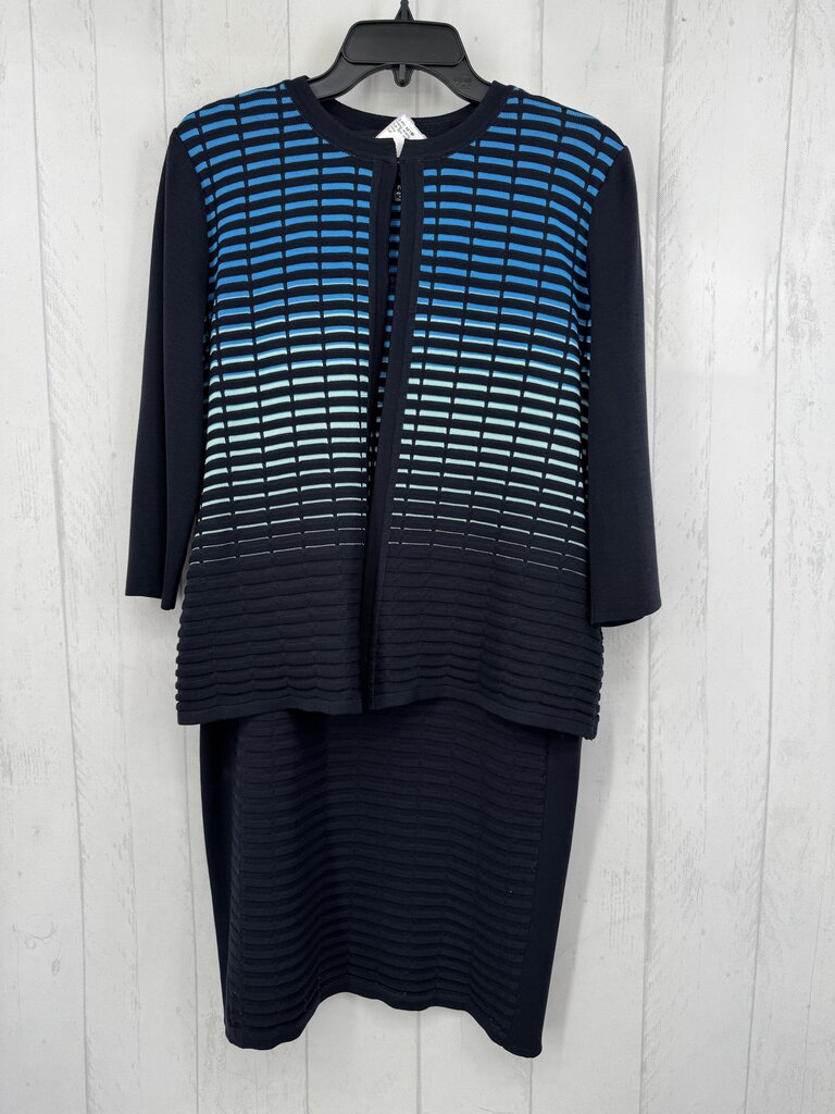 Lp 2pc ombre knit dress w/ cardi
